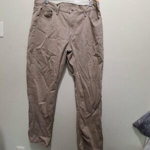Levi Strauss Mens Khaki Straight Leg Casual Pants Size 36x30